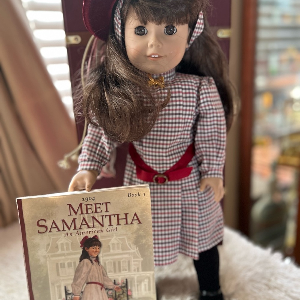 Retired Samantha American girl doll with original outfit and book only